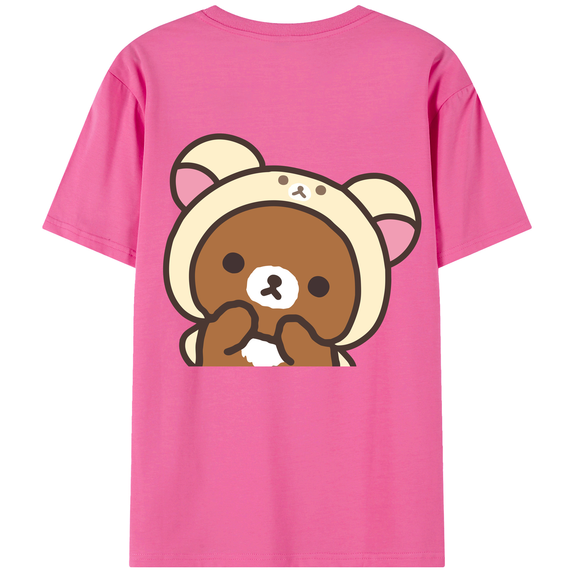 （画像用） リラックマ リラックマ キイロイトリ Rilakkuma Korilakkuma Kiiroitori レディース半袖Tシャツ(バックプリント)